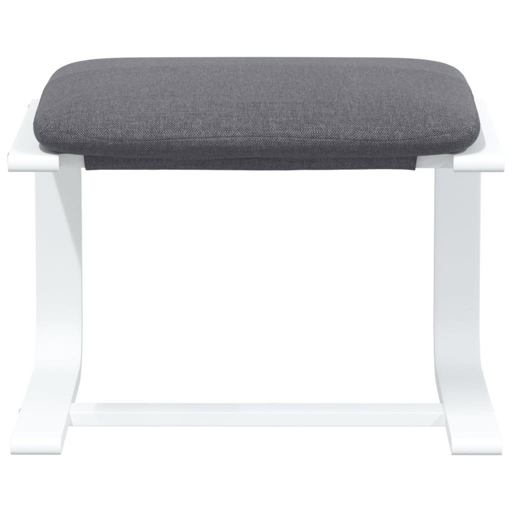 vidaXL Polsterhocker Fußhocker Dunkelgrau 51x41x40 cm Stoff (1 St) – Bild 4 von 5