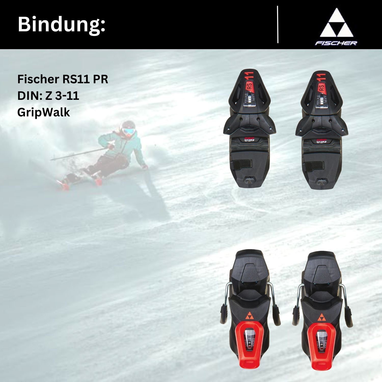 TPR + 2024 One Sports RS11 Ski, Ski PR Allmountain F18 RC Fischer Z3-11 Fischer Bindung