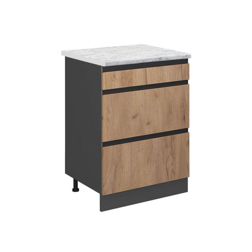 Vicco Unterschrank R-Line, Goldkraft Eiche/Anthrazit, 60 günstig online kaufen