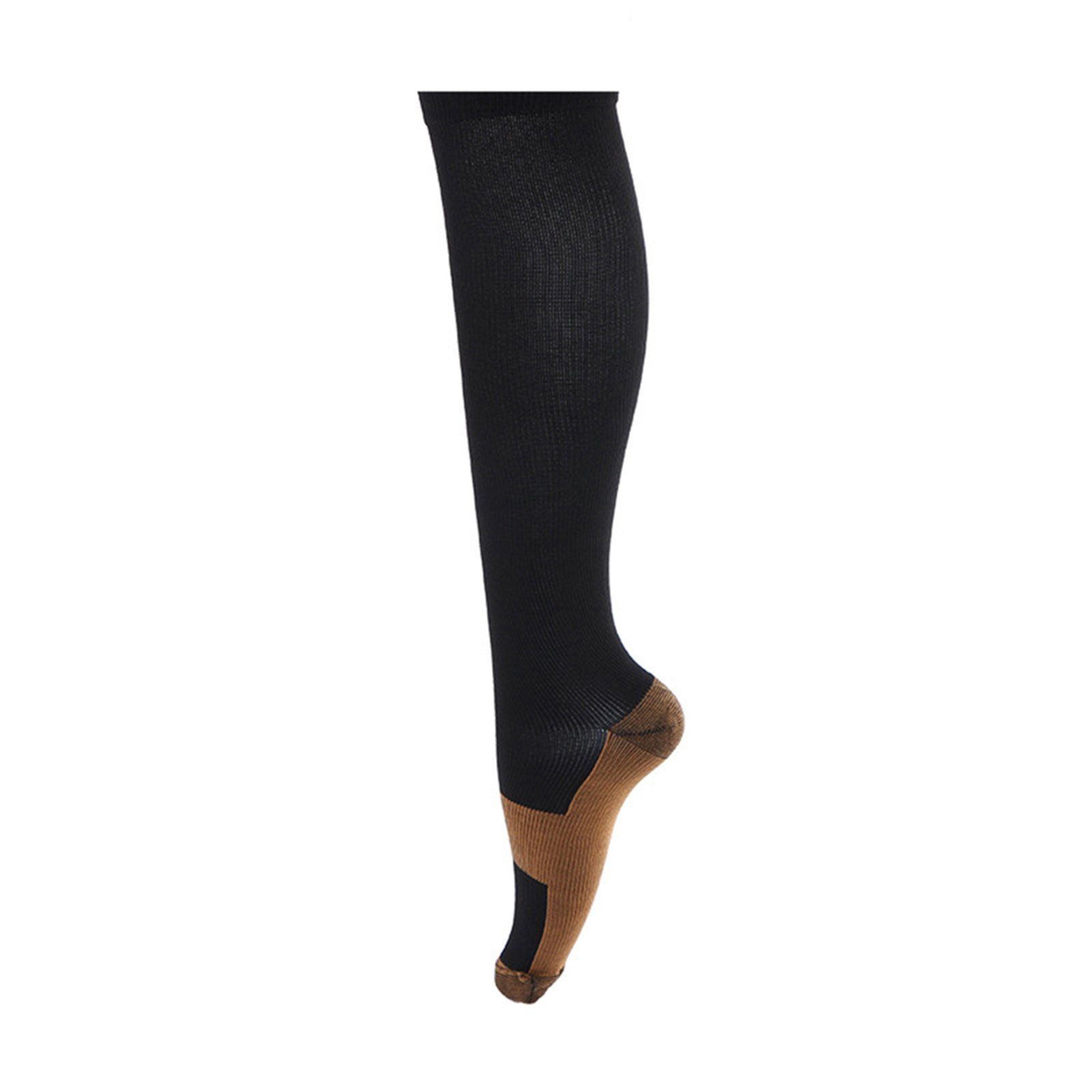 Yin Yang-schwarz Blusmart Elastische, und B Feuchtigkeitsableitende Stützkniestrümpfe Socken Fußball-Druckstrümpfe,
