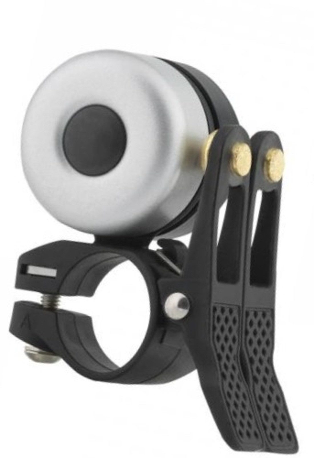 ROCKBROS Fahrradklingel doppelt, hochkant, schwarz/silber und schön laut!