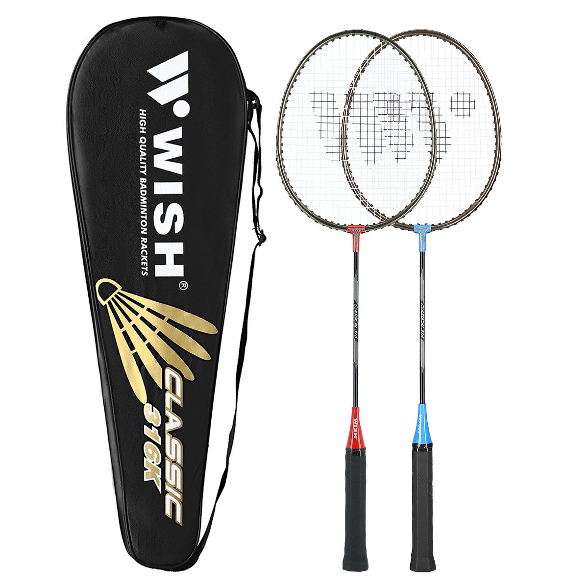 WISH Badmintonschläger Alumtec 316 Set 2 Badminton Schläger