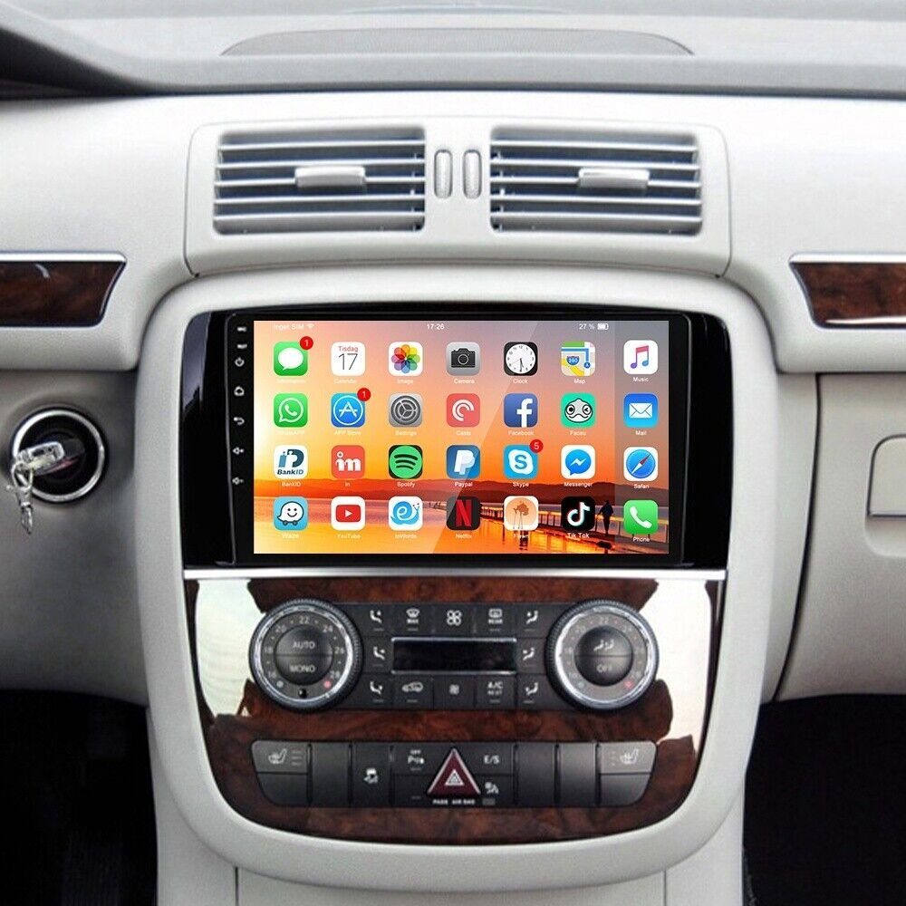 zoll Einbau-Navigationsgerät Autoradio Benz 12 Carplay 9 für Android GPS R-Klasse. GABITECH Mercedes
