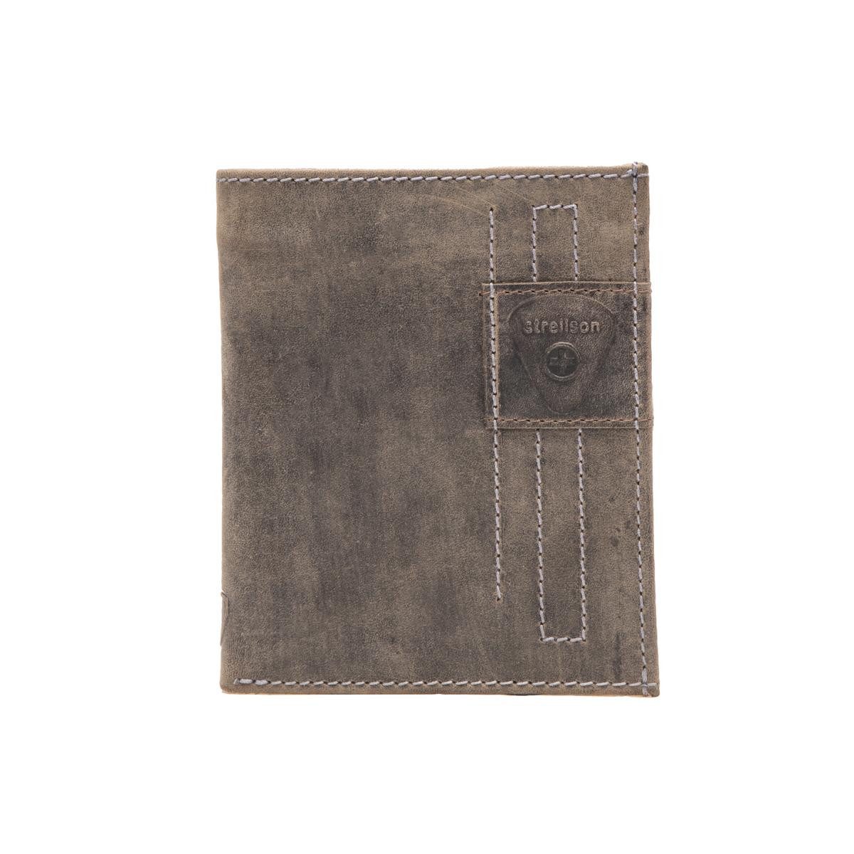 Strellson Geldbörse Richmond Tate Billfold V12 Herren Geldbörse Leder Hochformat (1 Stück, 1-tlg., B/H/T)ca. 10,5/13/3 cm), RFID-Schutz