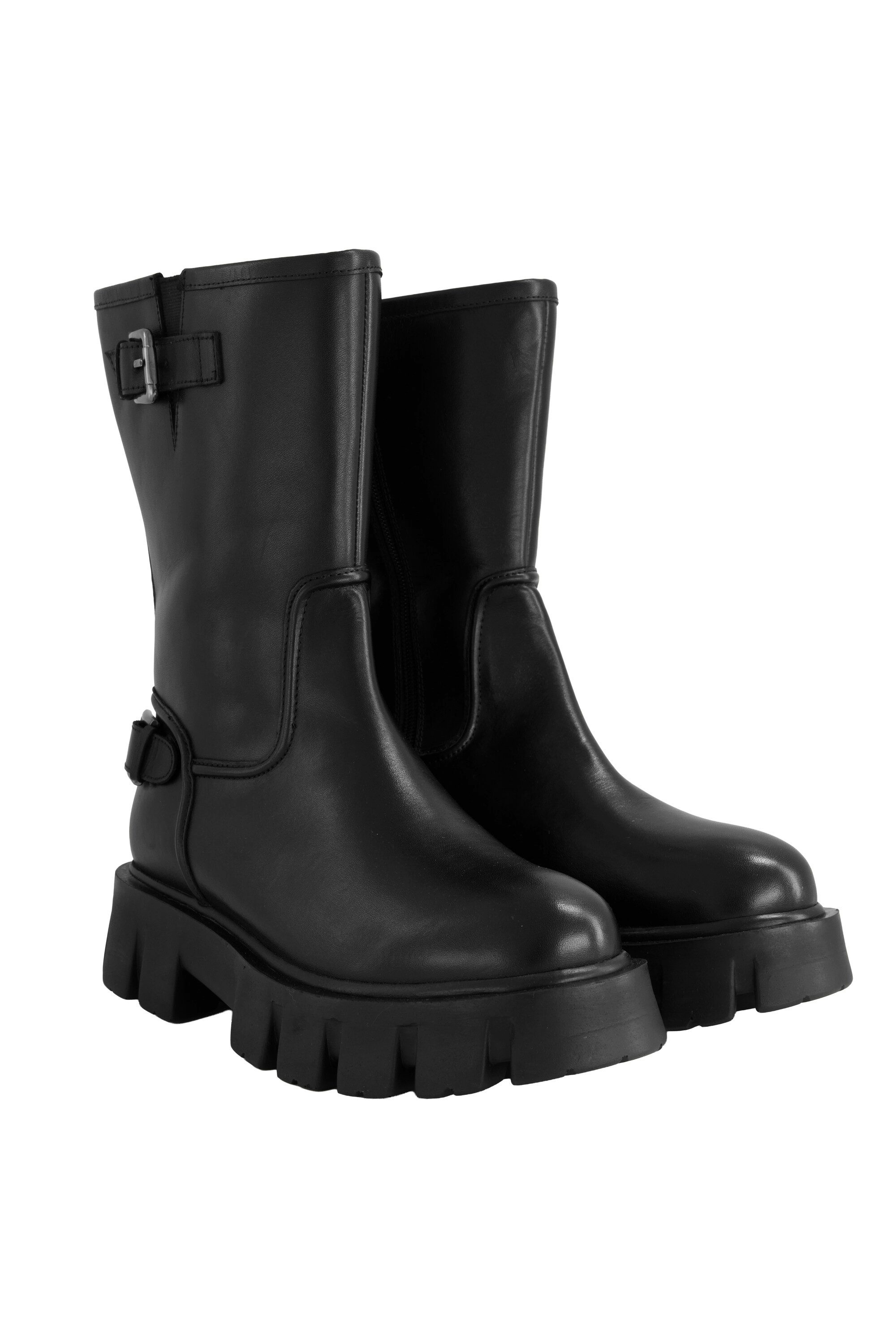 Studio Untold Lederboots Echtleder Riegel Weite günstig online kaufen