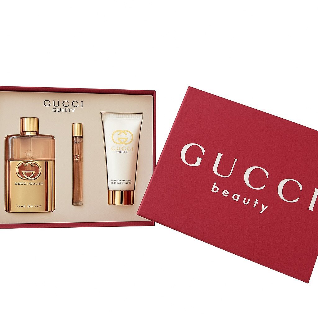 GUCCI Eau de Parfum Guilty Pour Femme Eau de Parfum 90 ml & Bodylotion 50 ml & EDP 10 ml