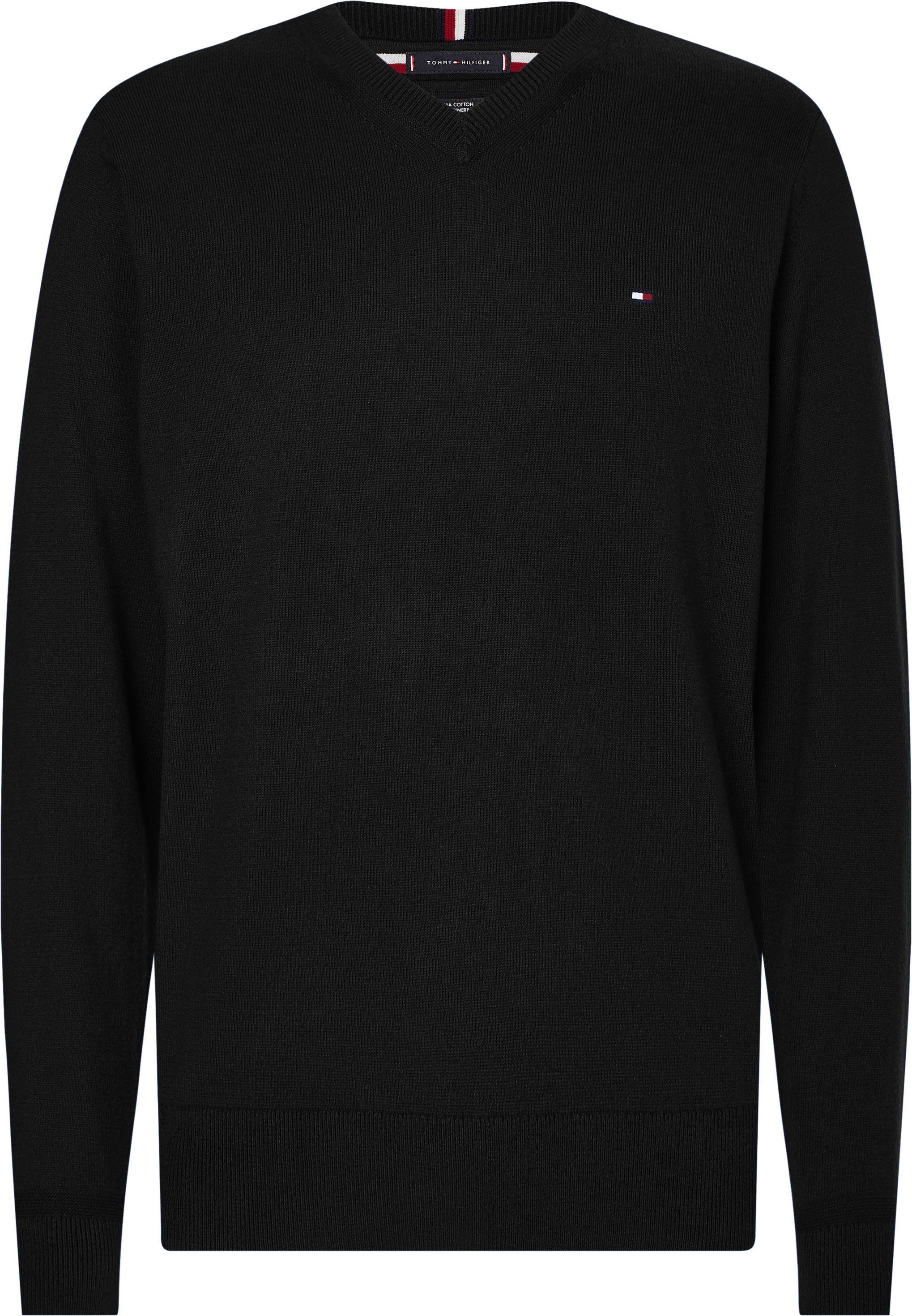 V-Ausschnitt-Pullover PIMA ORG CTN CASHMERE V NECK