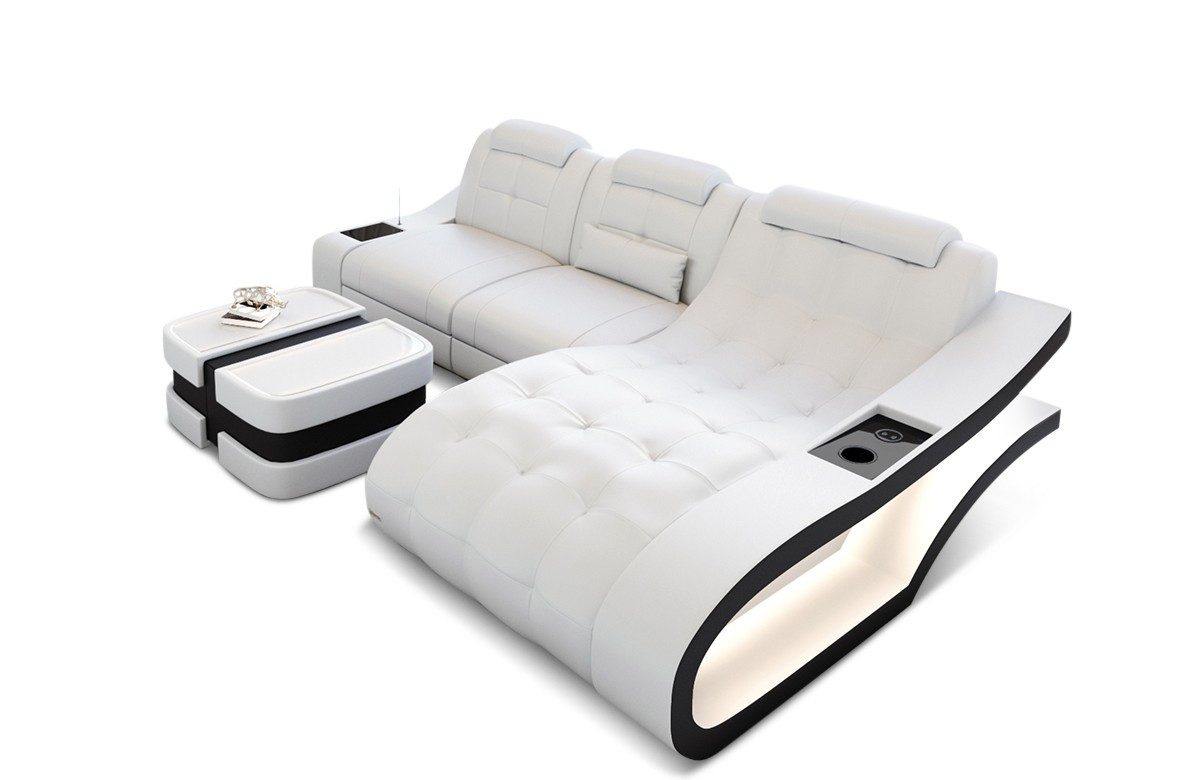 Sofa Dreams Ecksofa Leder Sofa Couch günstig online kaufen