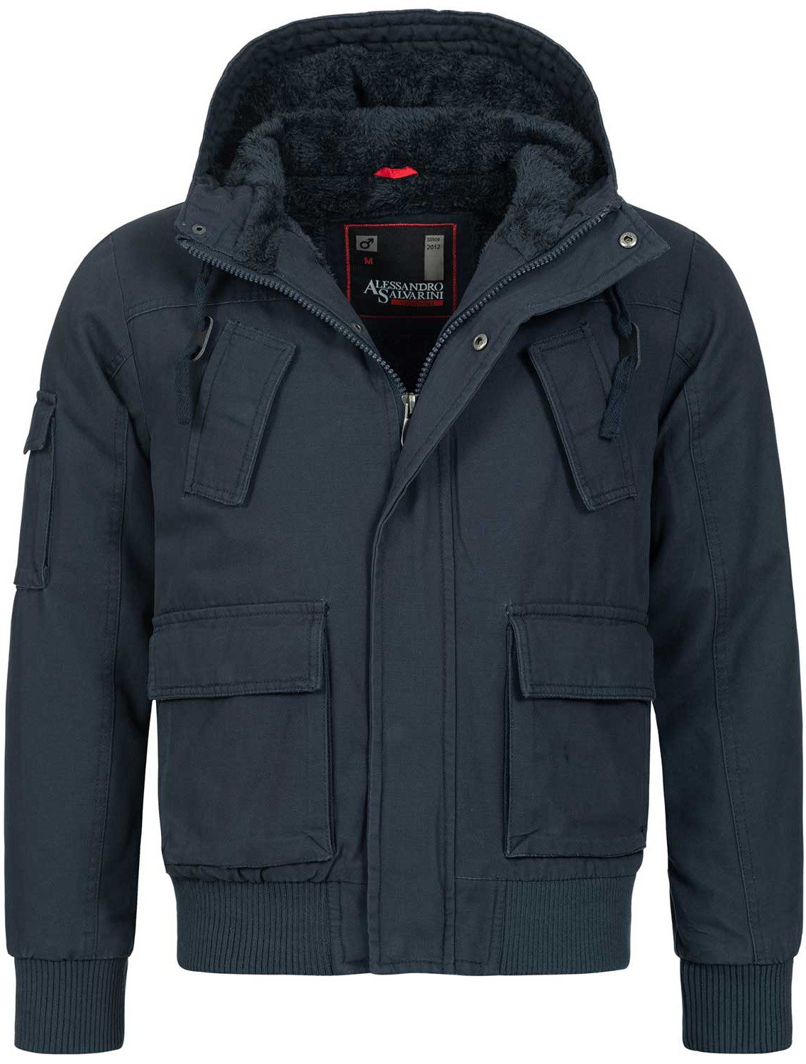 Winterjacke Herren mit Teddyfutter – Parka mit Kapuze
