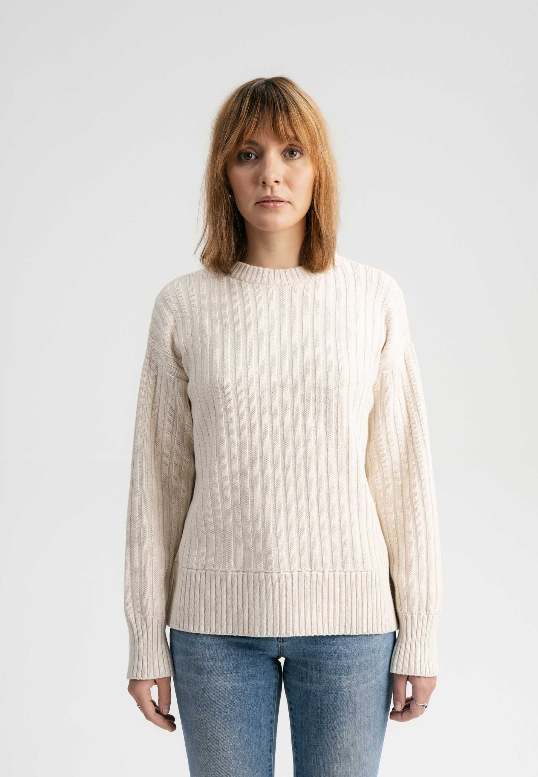 MELA Strickpullover Strukturierter Strickpullover Style ISHANI clean
