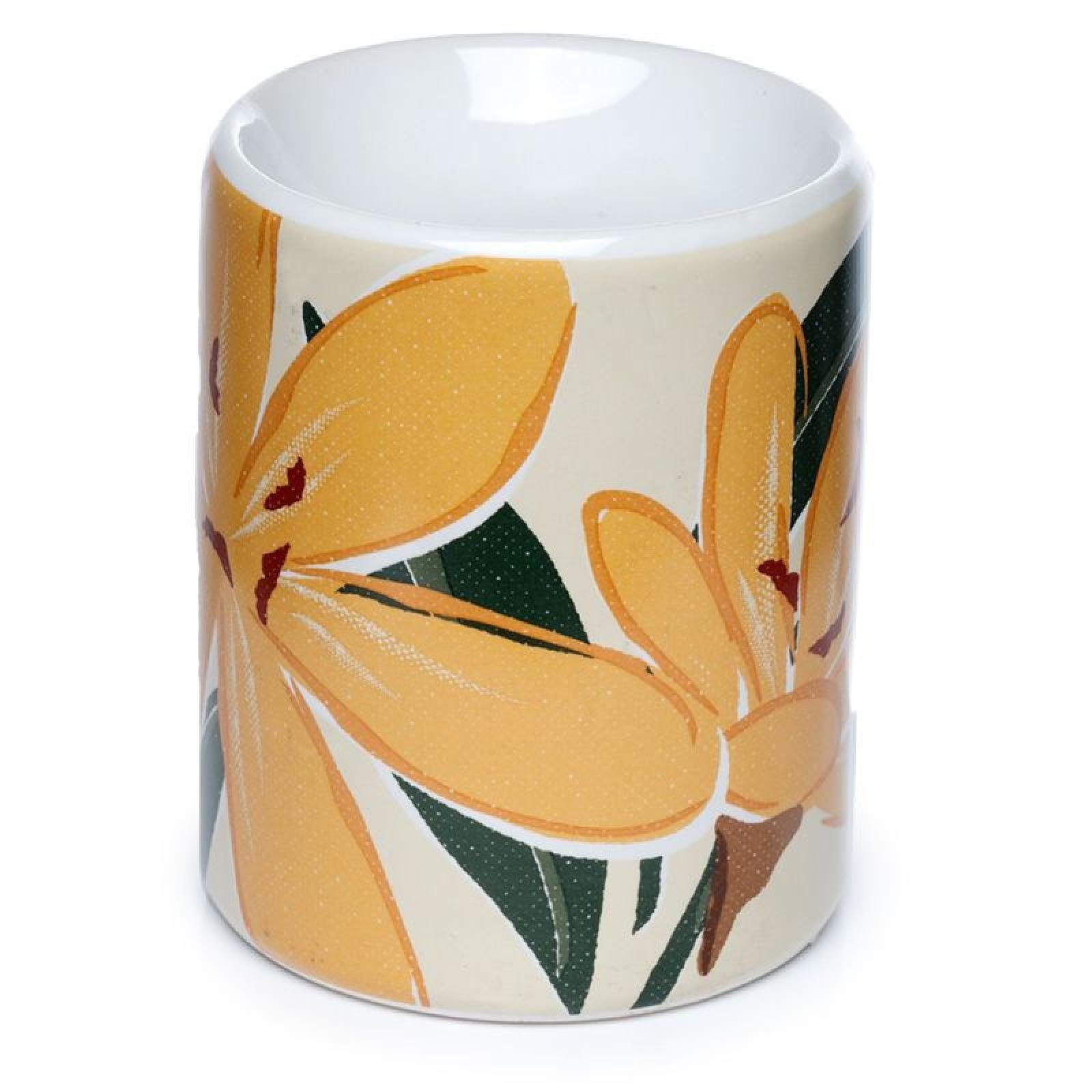 Puckator Duftlampe Hesperantha Keramik bedruckte Duftlampe Florens aus