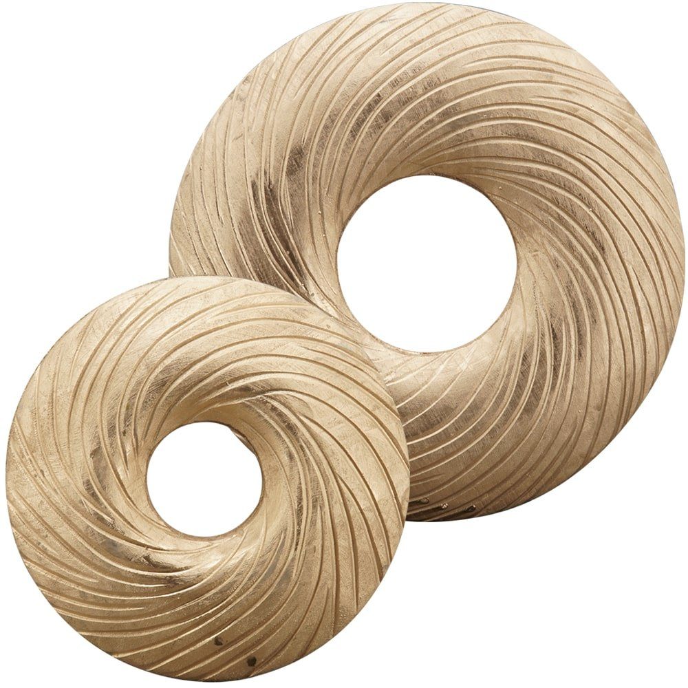 matches21 HOME & HOBBY Dekokranz Tischkranz Holzkranz Holz Dekokranz gold Ø günstig online kaufen