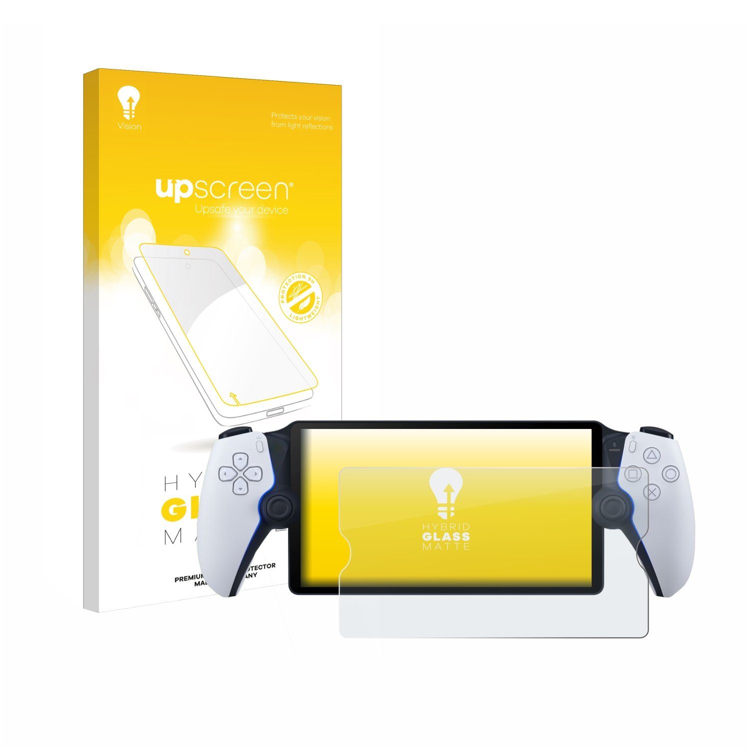 upscreen Displayschutzglas Folie für Sony Playstation Portal, Schutzfolie Glas Panzer Display Schutz matt