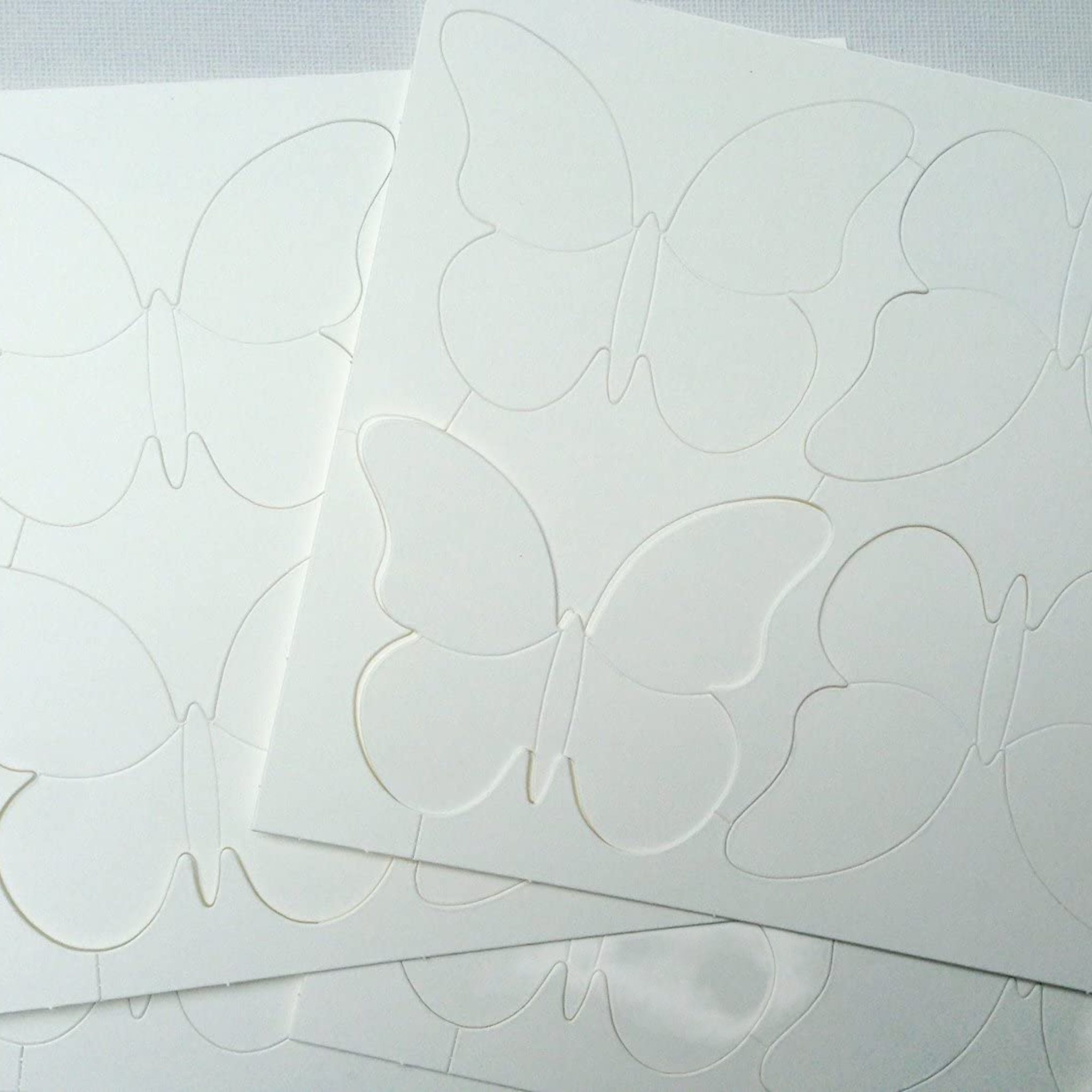 St. 40 Papier festem DekoTown Gastgeschenke Papierdekoration Schmetterlinge 7cm, aus Bastelset
