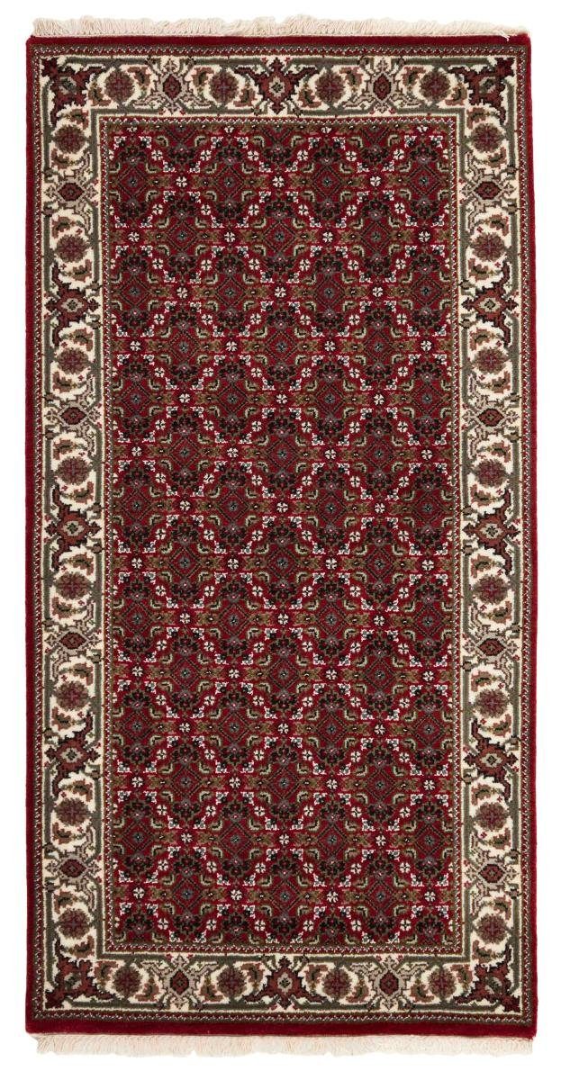 Orientteppich Indo Täbriz 72x140 Handgeknüpfter Orientteppich Läufer, Nain Trading, rechteckig, Höhe: 12 mm