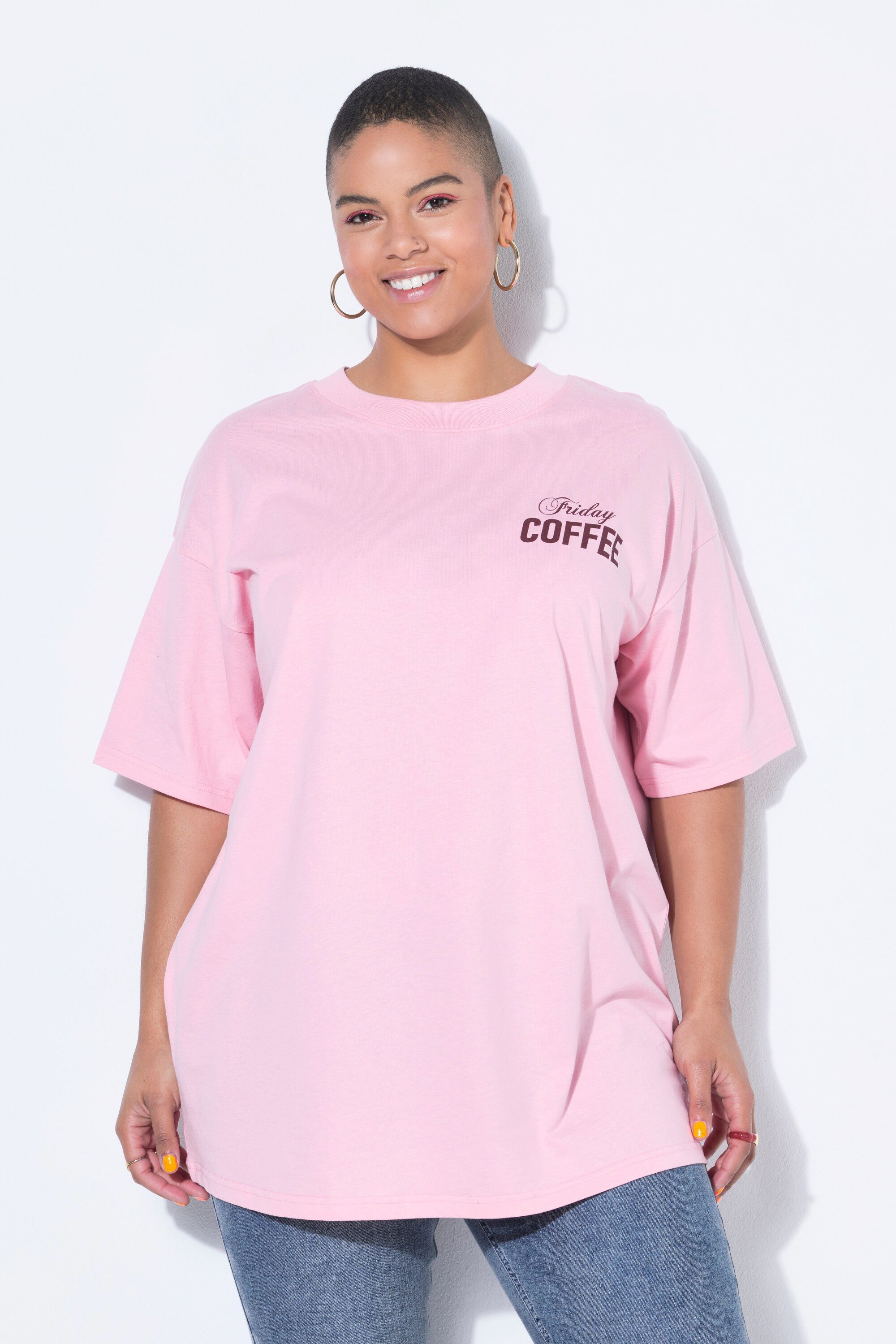 Studio Untold T-Shirt T-Shirt oversized Coffee-Rückenprint günstig online kaufen