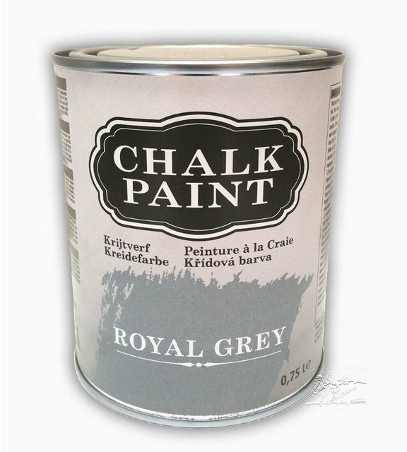 #Tag Überlack »Kreidefarbe grau ROYAL GREY 0,75l Shabby Chic«