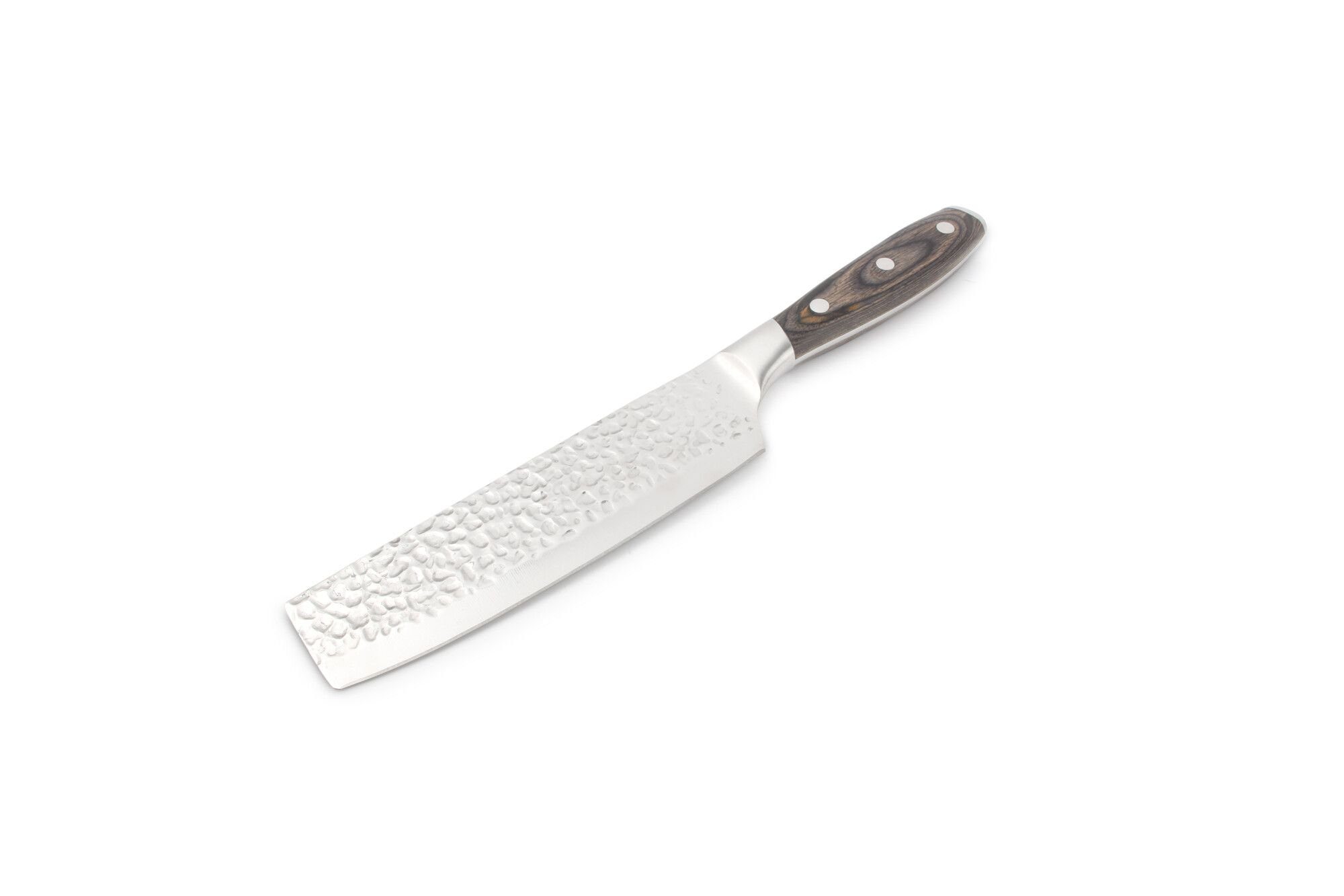 Edelstahl, Holzgriff Asphald 16cm Allzweckmesser hochwertiges Nakiri Struktur gehämmerten Messer