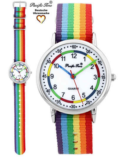 Pacific Time Quarzuhr Kinder Armbanduhr First Lernuhr Wechselarmband, Mix und Match Design - Gratis Versand