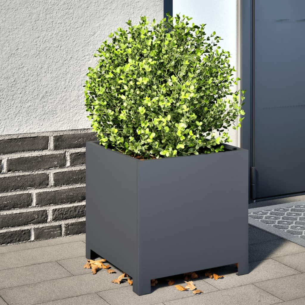 Thumbnail - vidaXL Pflanzkübel Pflanzkübel Blumenkübel Pflanzcontainer Pflanzgefäße 2 Stk Anthrazit 4