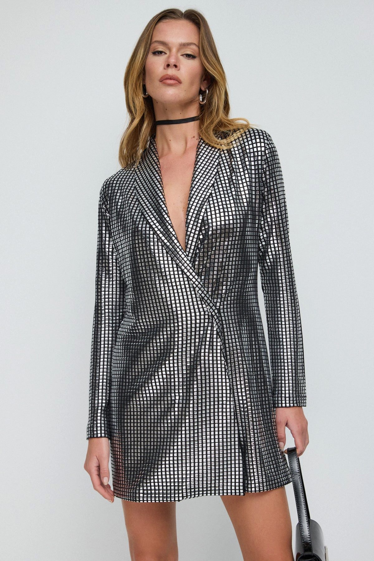 No Matter What Minikleid Jackenkleid mit Folienprint