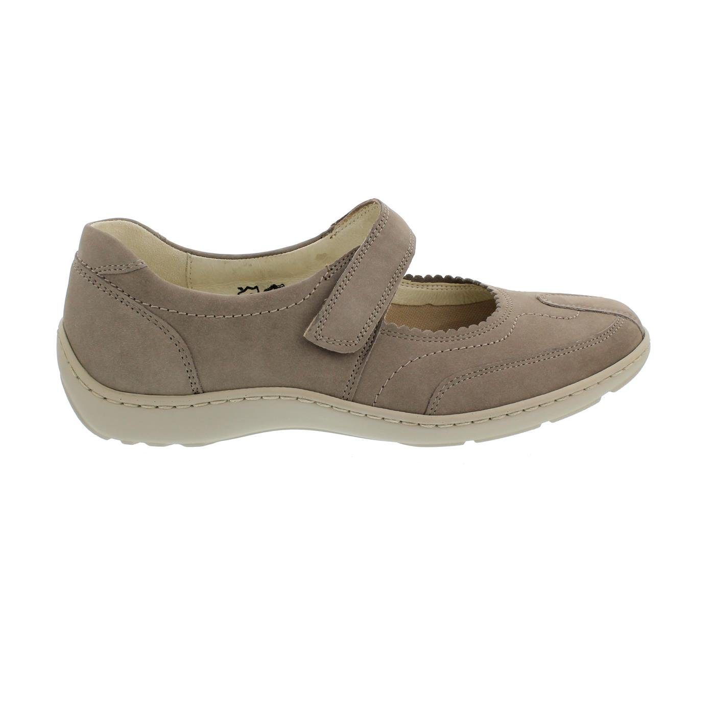 Waldläufer Waldläufer Henni, Halbschuh, Klett, Denver (Nubuk), beige, Pro-Aktiv F Klettschuh