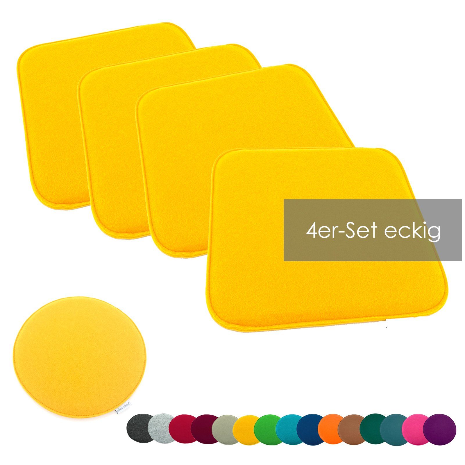 heimtexland Sitzkissen Filz Sitzauflage Stuhlkissen Bankkissen abwaschbar, günstig online kaufen