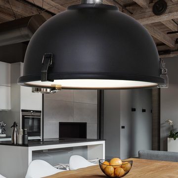 Steinhauer LIGHTING Deckenleuchte, Leuchtmittel nicht inklusive, Retro Decken Hänge Lampe Industrie Schwarz Wohn Zimmer