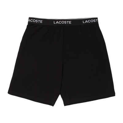 Lacoste Pyjamashorts Loungewear Shorts mit umlaufenden Markenschriftzug