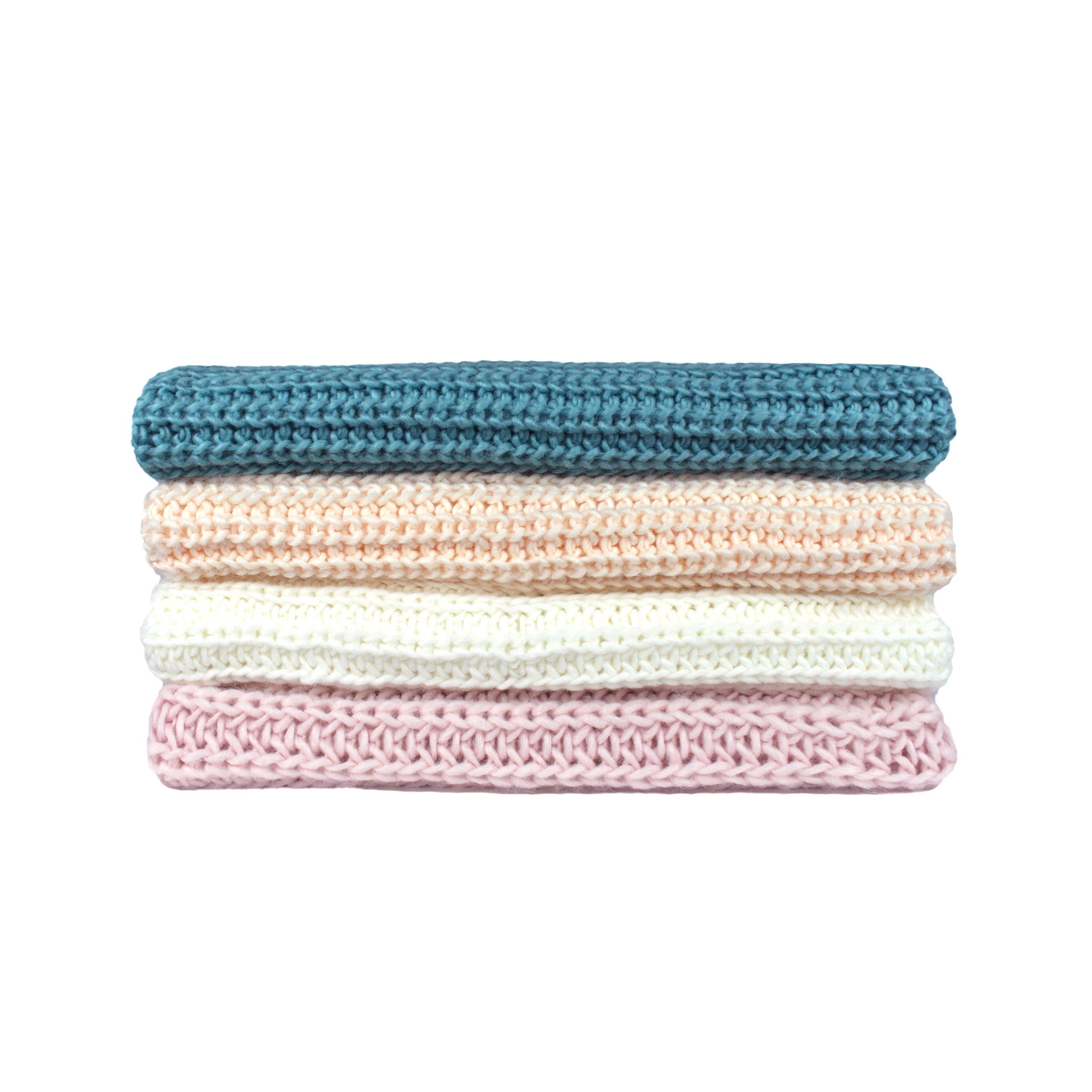 ZEBRO Strickschal Strick-Loop "Wafel", Wollmischung