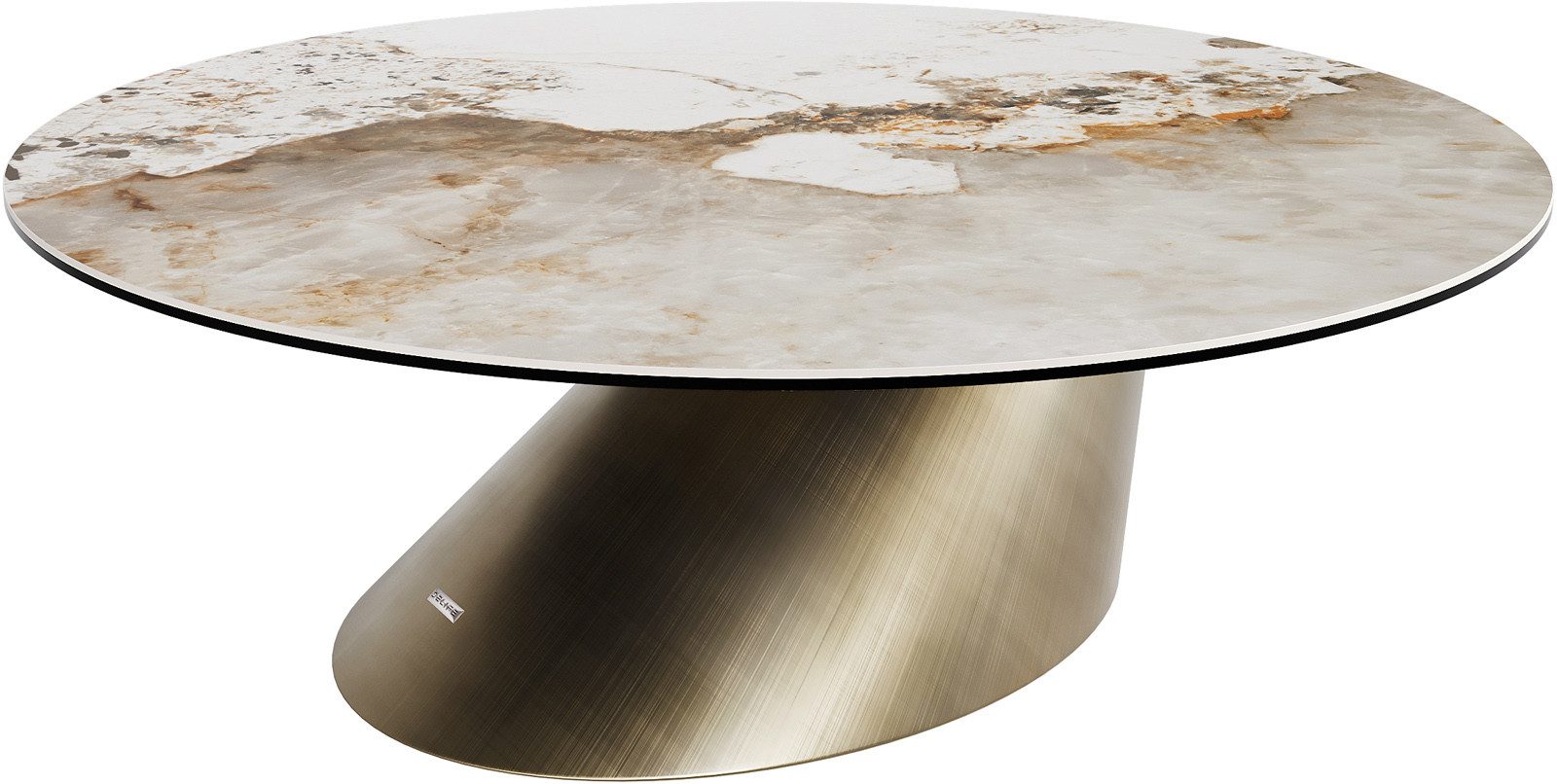 DELIFE Couchtisch Edge, Rund 100x100 cm günstig online kaufen