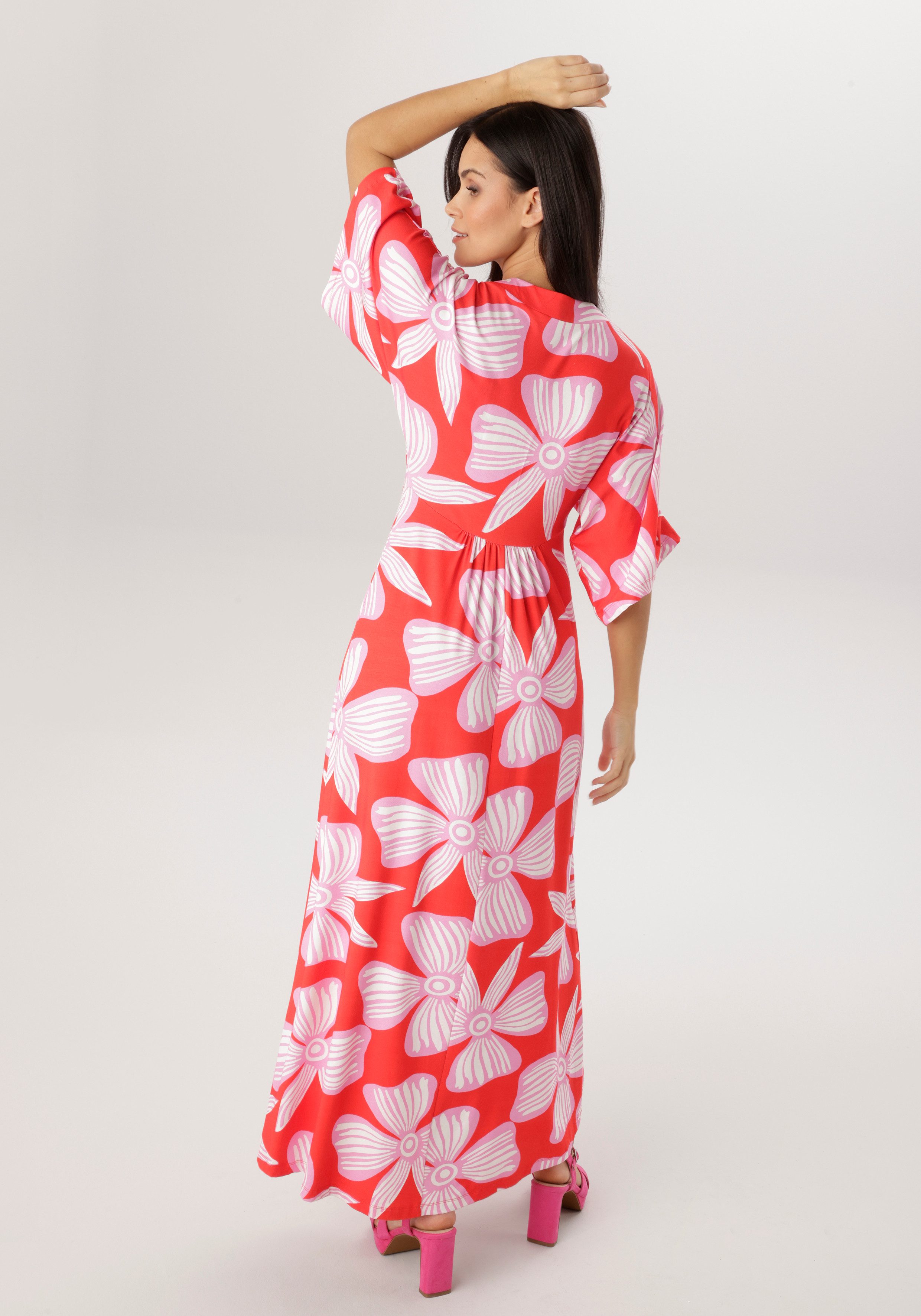 Aniston SELECTED Sommerkleid mit weiten, 3/4-langen günstig online kaufen