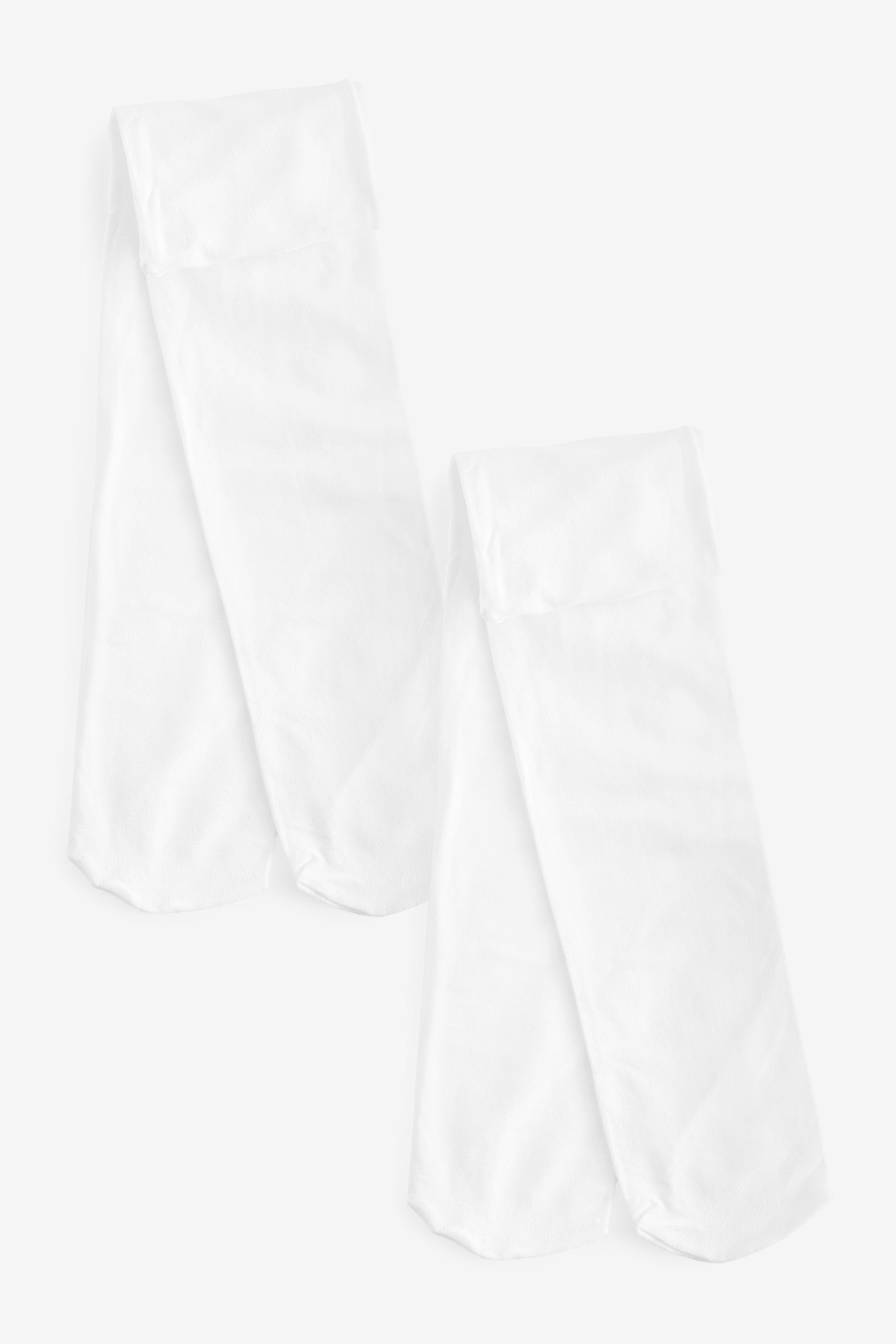 Next Strumpfhose 2 x Strumpfhosen für die Schule, 80 Denier (2 St) White