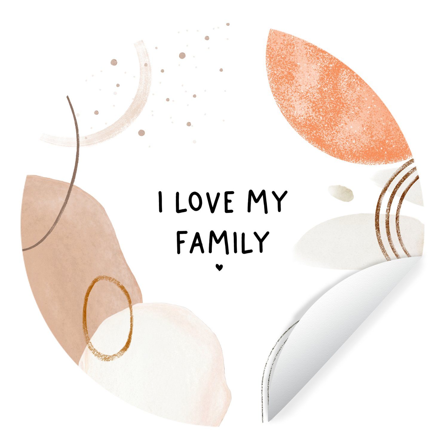 MuchoWow Wandsticker Zitate Ich liebe meine Familie Familie