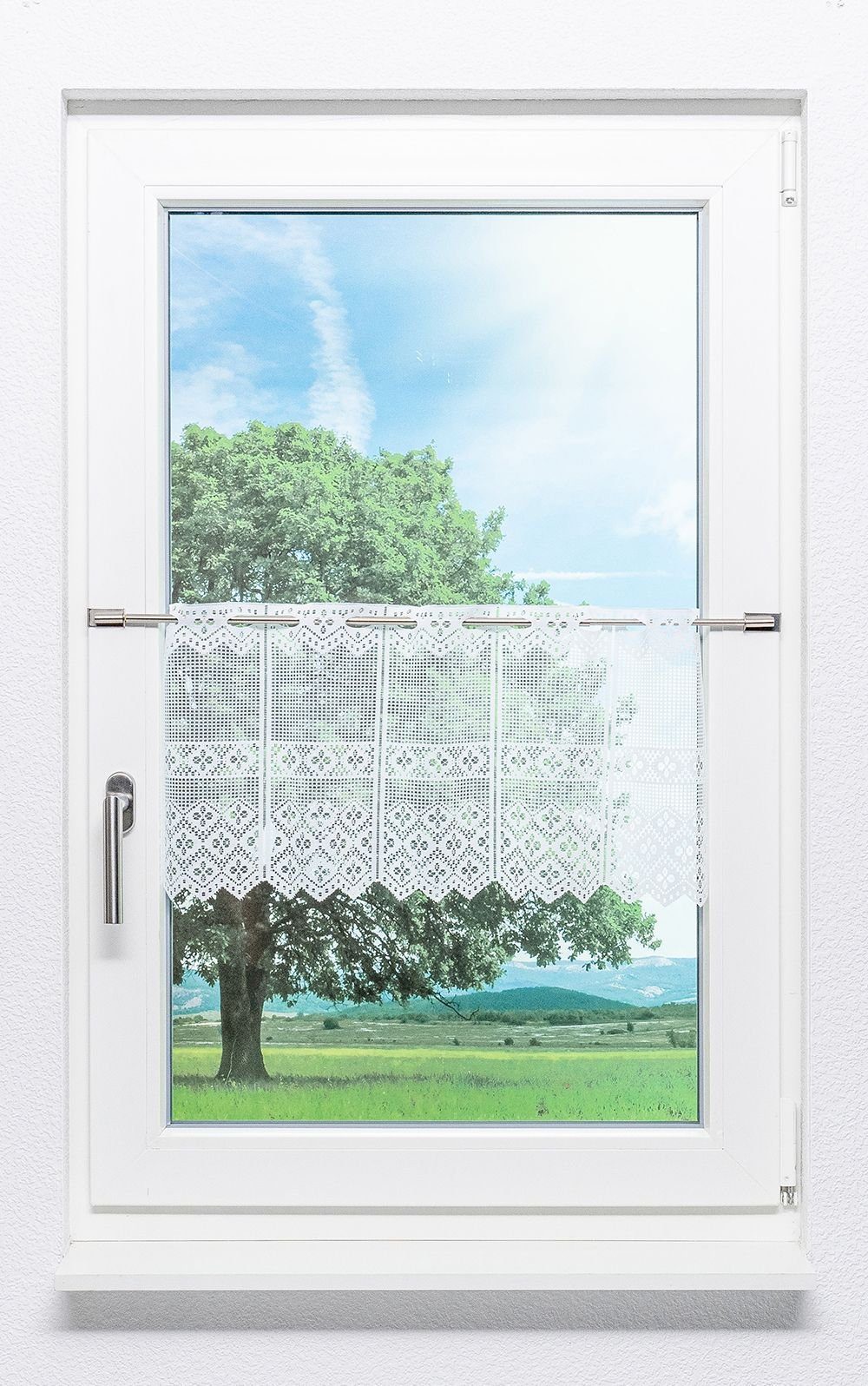 LYSEL® Scheibengardine Kleeblatt Design, (1 St), günstig online kaufen