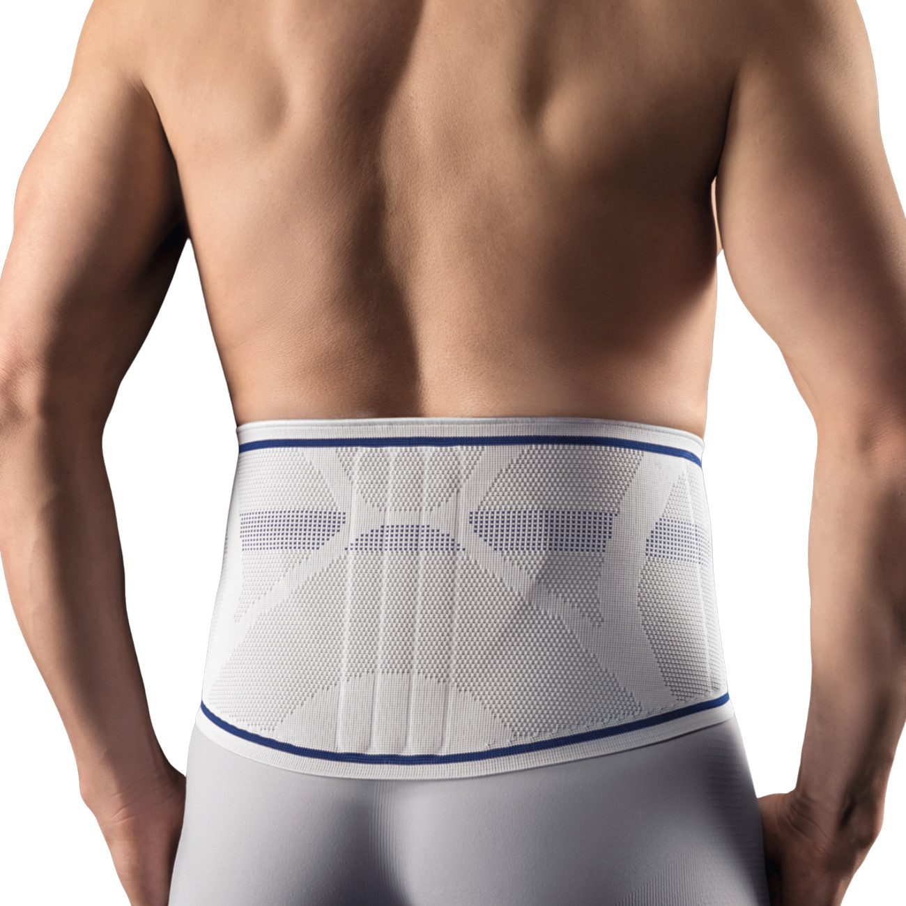 Seeger Gesundheitshaus Rückenbandage Rückenbandage Komfort Herren, Silber Größe 6
