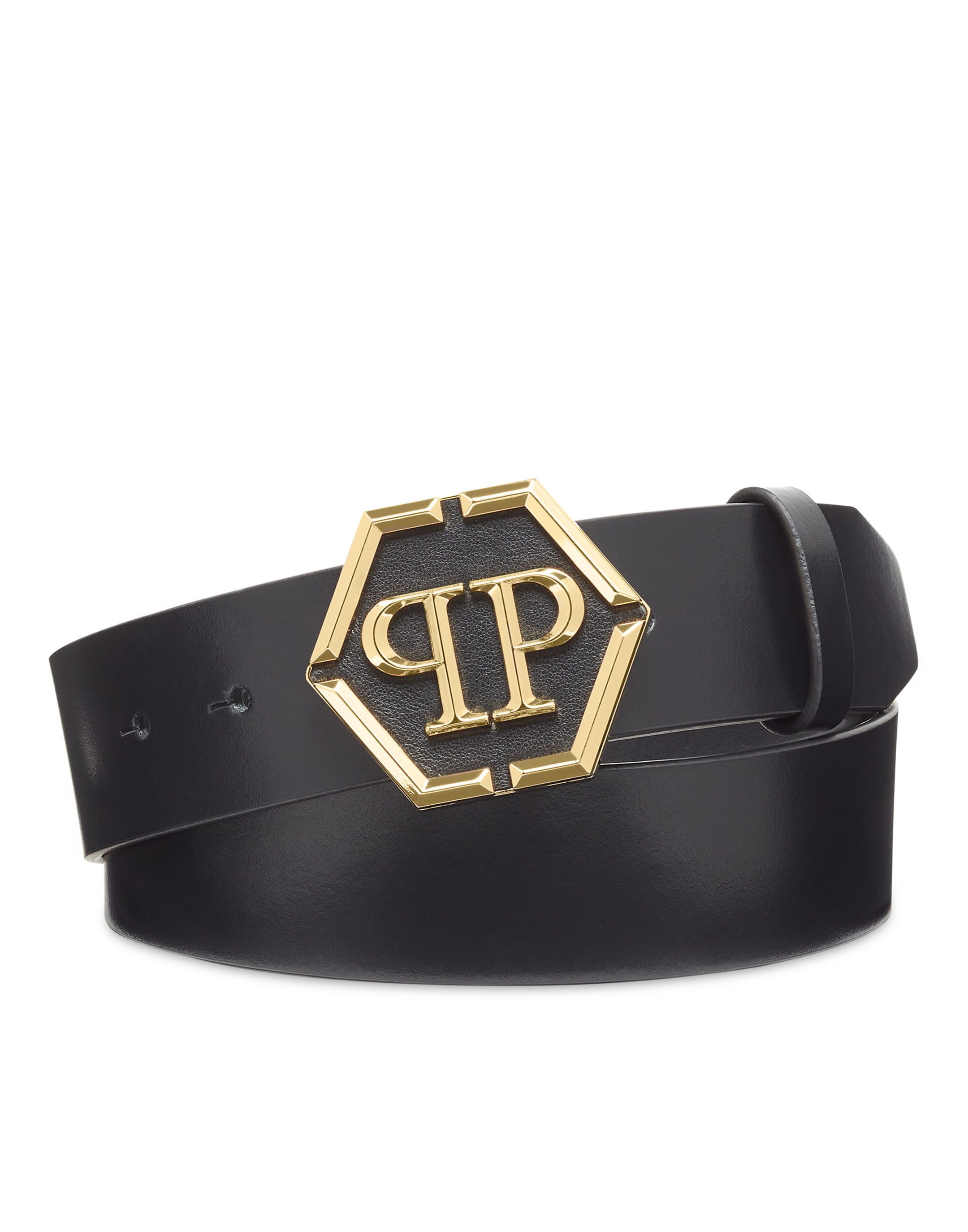 PHILIPP PLEIN Ledergürtel Hexagon