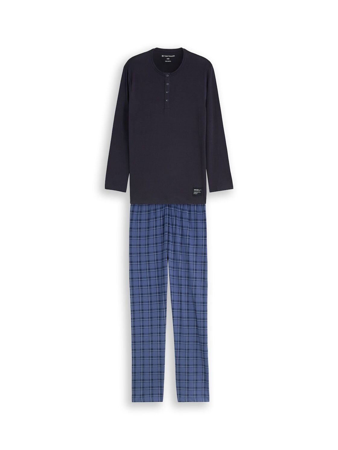 TOM TAILOR Pyjama Unterwäsche Pyjama-Set mit Karomuster