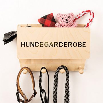 INEXTERIOR Garderobenleiste INEXTERIOR Hundegarderobe - 4 Haken für Leinen (1 St), Handgefertigt in Deutschland