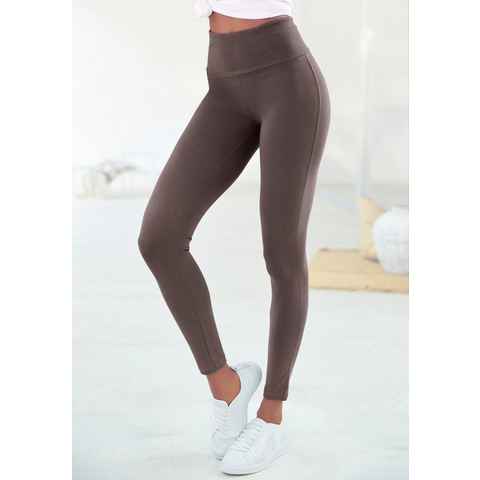 LASCANA Leggings mit breitem Bündchen