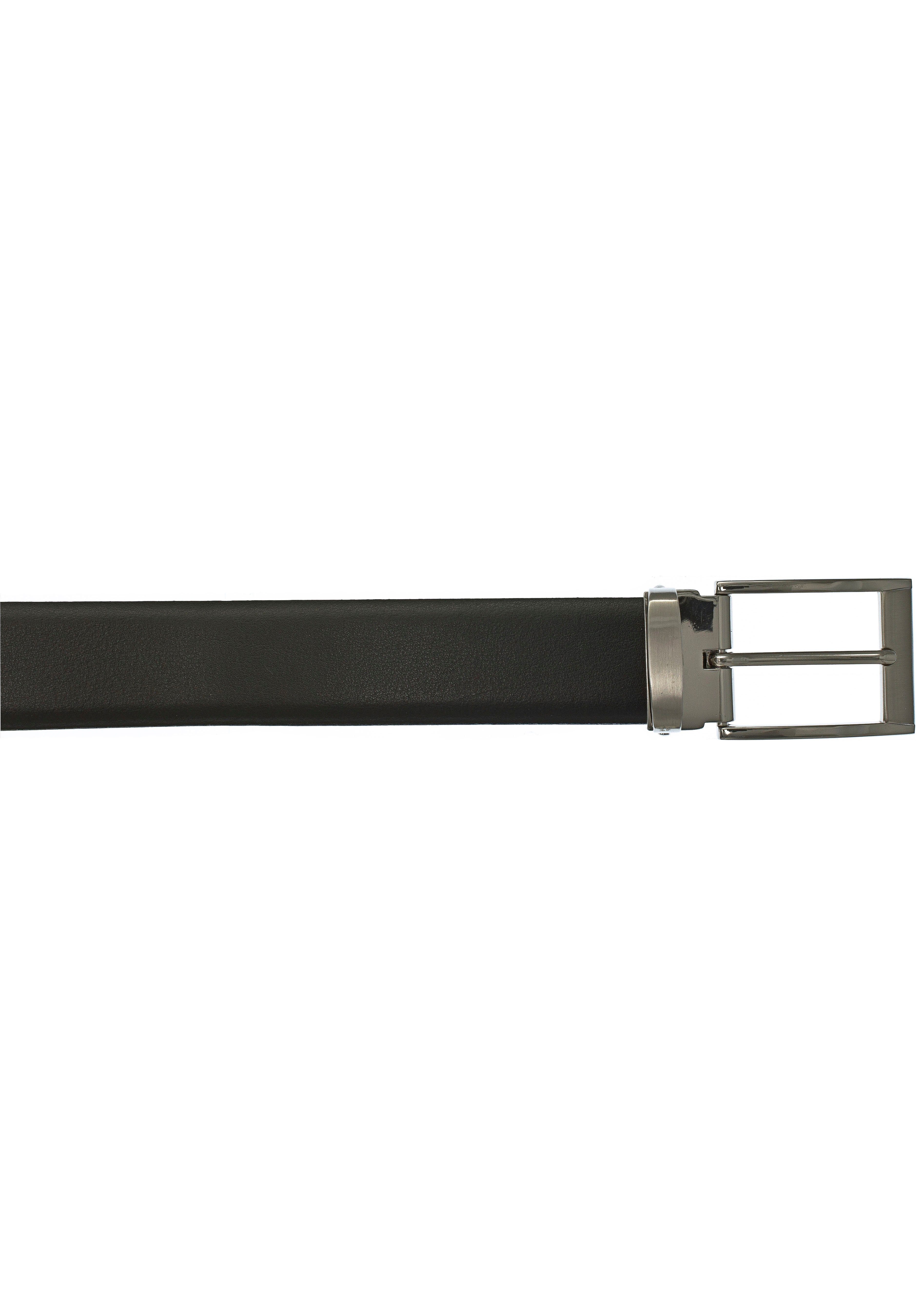 Vanzetti Ledergürtel mit Metallschlaufe black edler