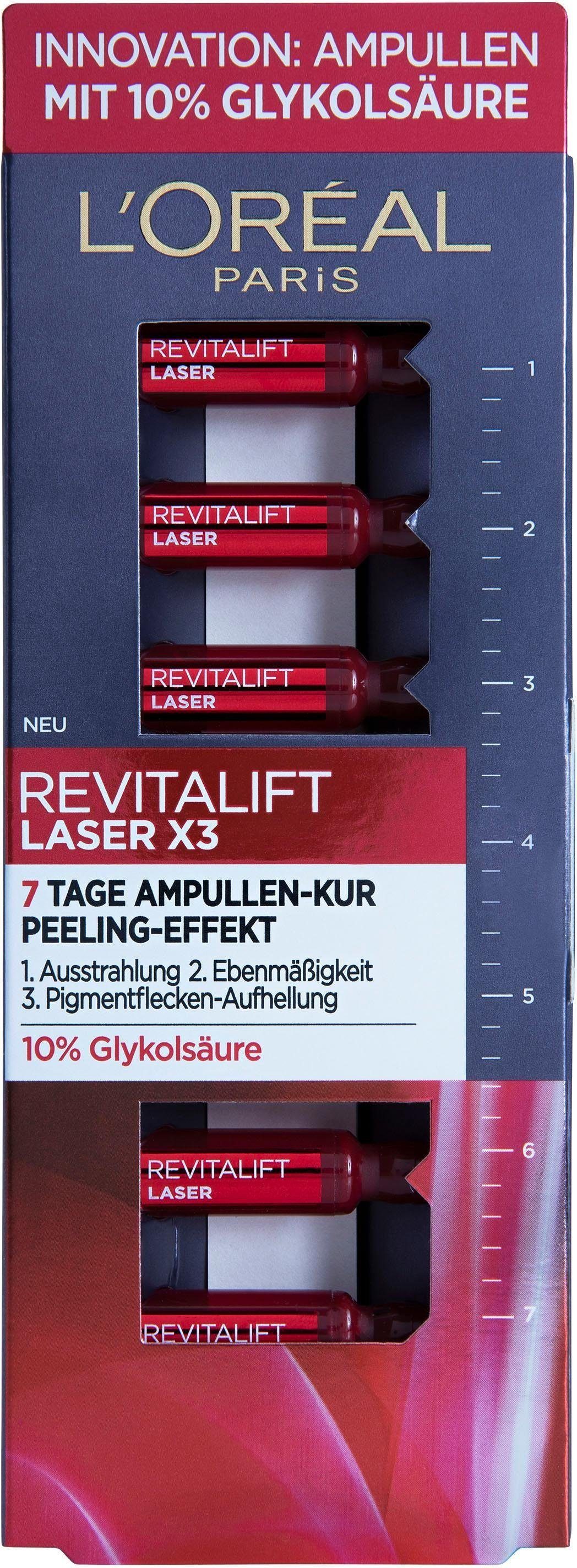 L'ORÉAL PARIS Gesichtsserum 7-Tage-Ampullen-Kur Laser x3, Revitalift