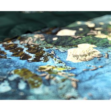 Bettwäsche WILD OCEAN DROPS Bettbezug & Kissenbezüge, Sitheim-Europe, Baumwollsatin, 2 teilig, Weich, geschmeidig und wärmeregulierend