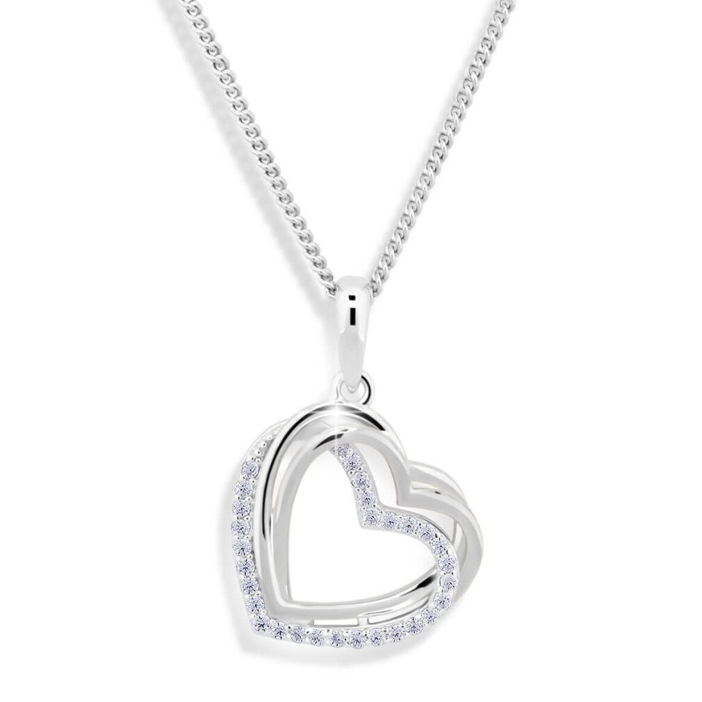 Kette mit Einhänger Heart necklace with zircons M43059