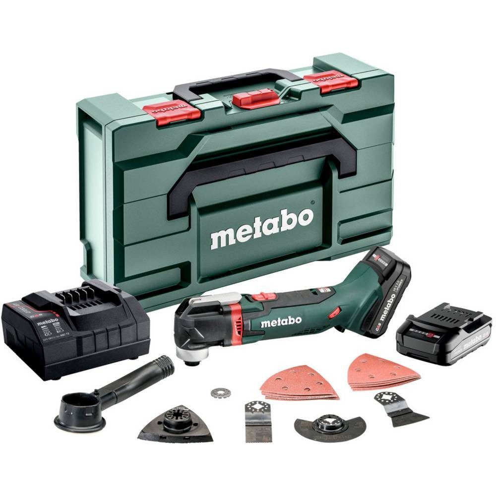 metabo Elektro-Multifunktionswerkzeug Akku-Multitool 613021510, inkl. 2. Akku, mit Zubehör, inkl. Koffer