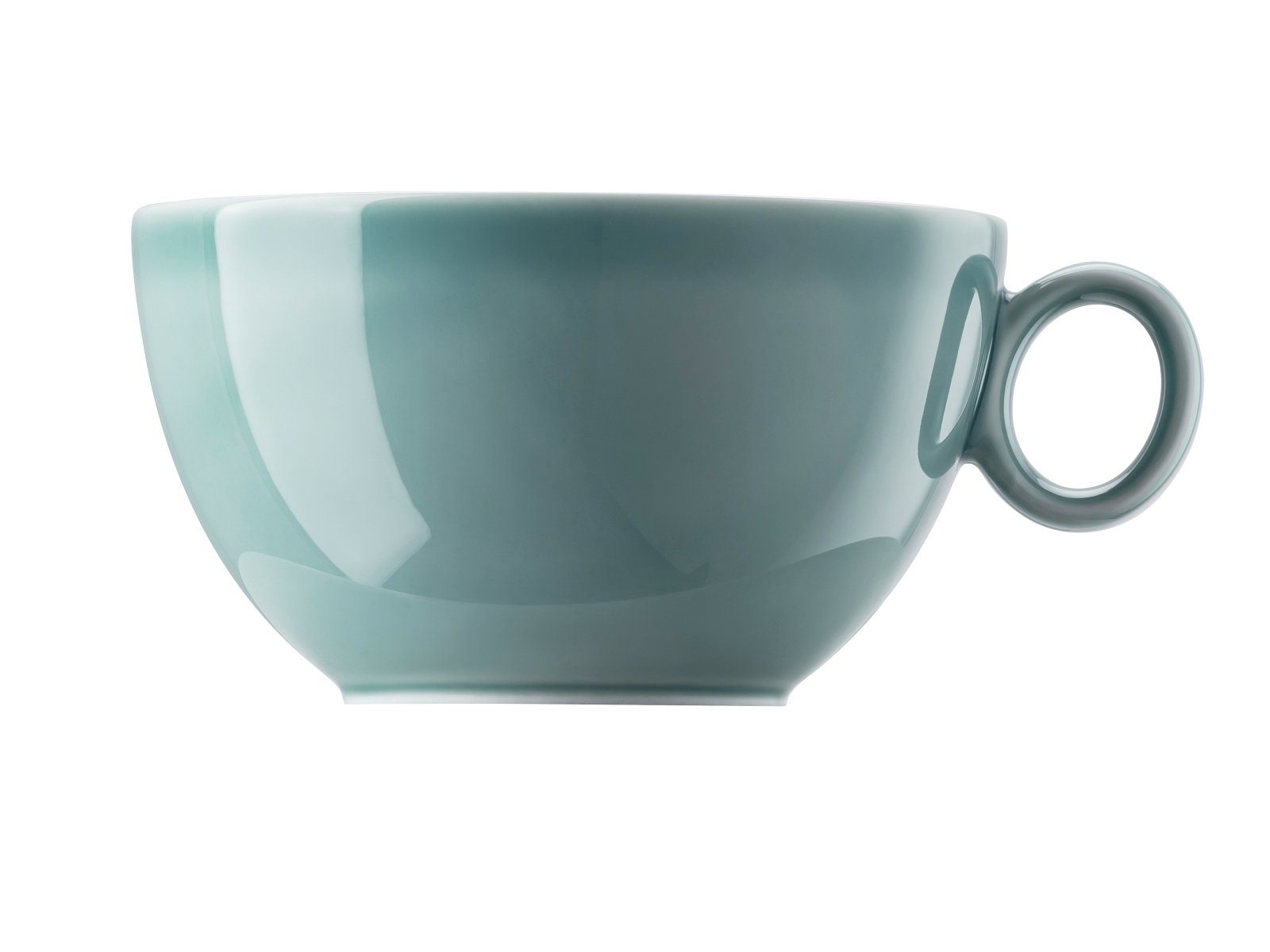 Thomas Porzellan Tasse Loft Colour Ice Blue Kombi-Obertasse 0,34l, Porzellan, Чашки