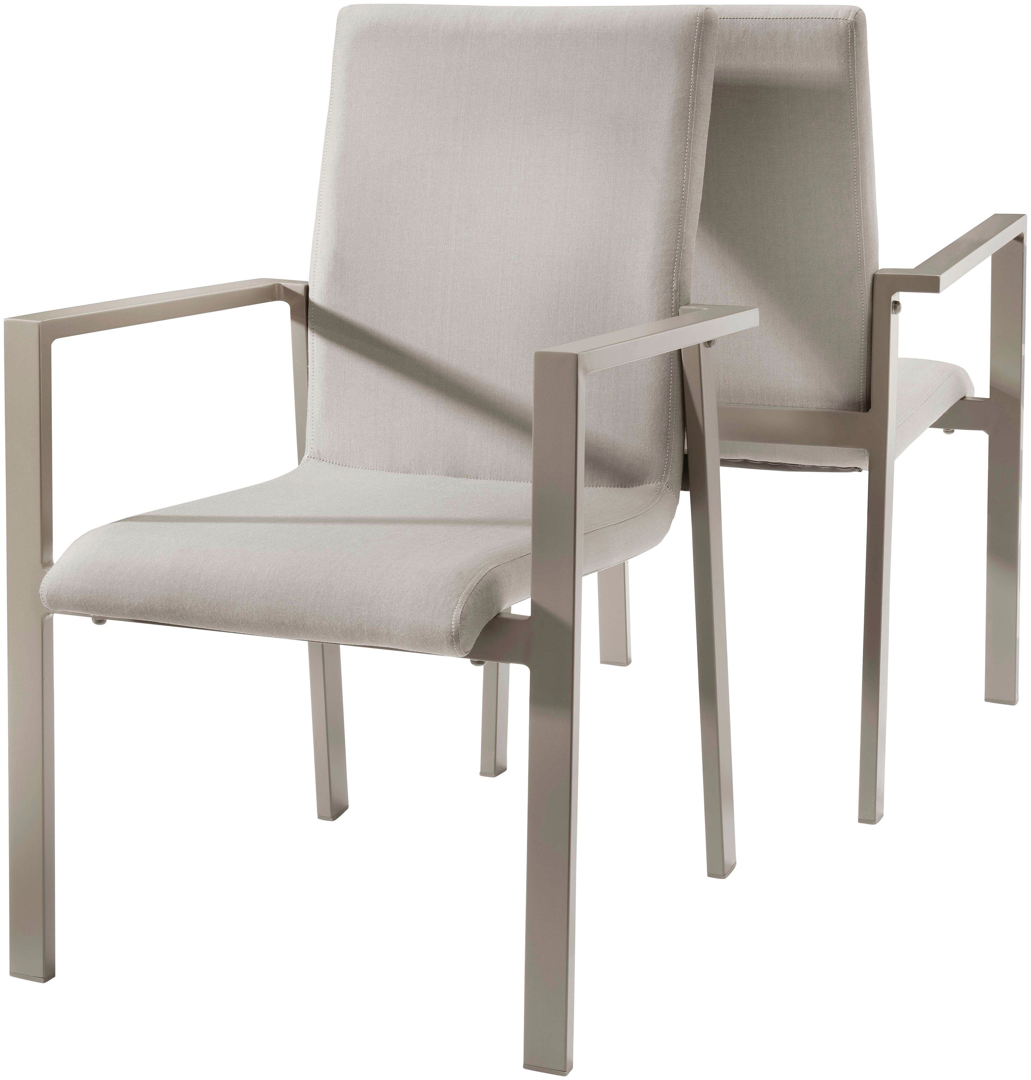 Destiny Gartensessel TORINO (Set, 2-St), Aluminium, Olefin, stapelbar