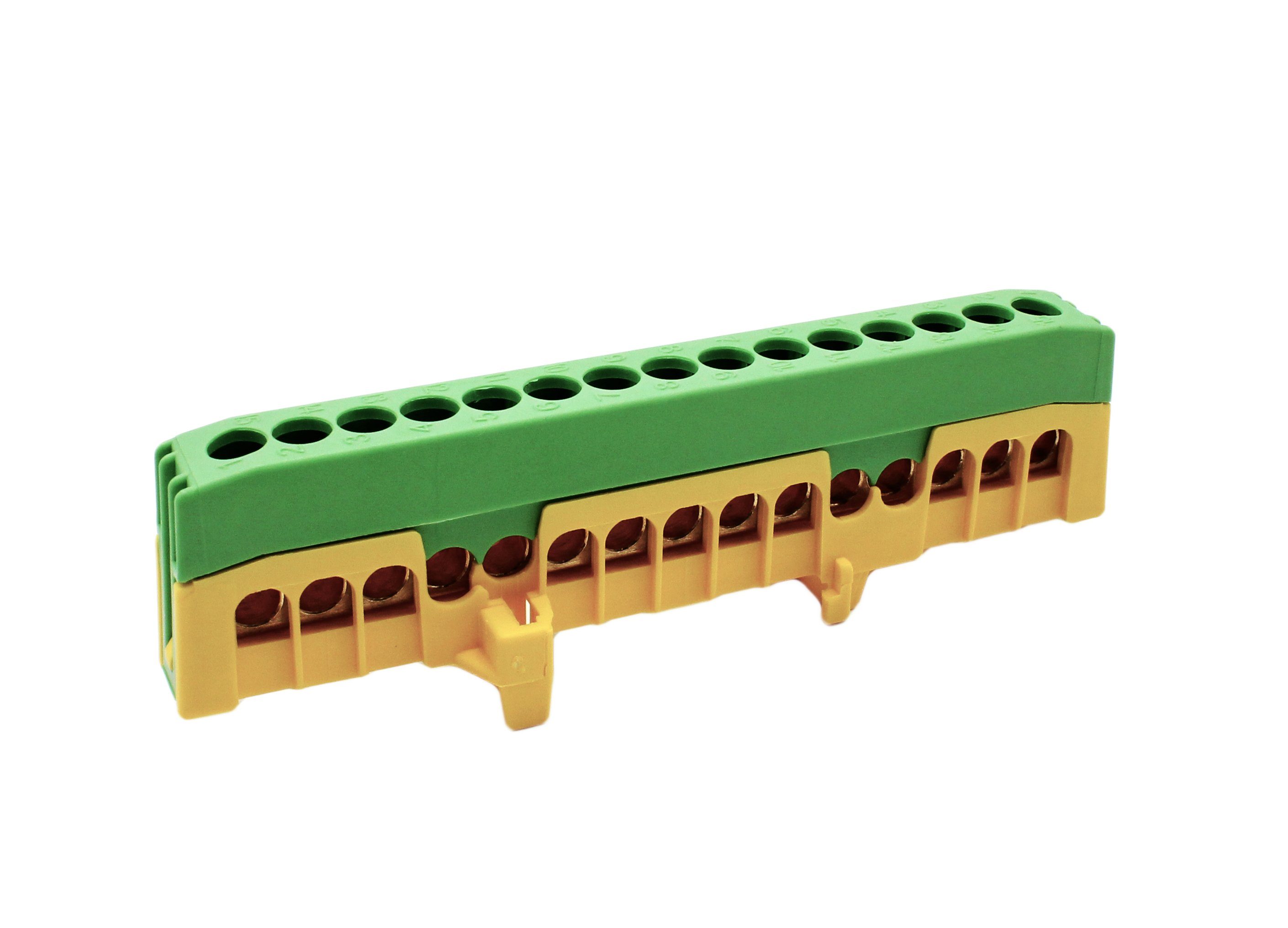 Verbindungsklemme PE15-F2 Sammelklemme Schutzleiterklemme fingers. grün/gelb 15x 16mm²