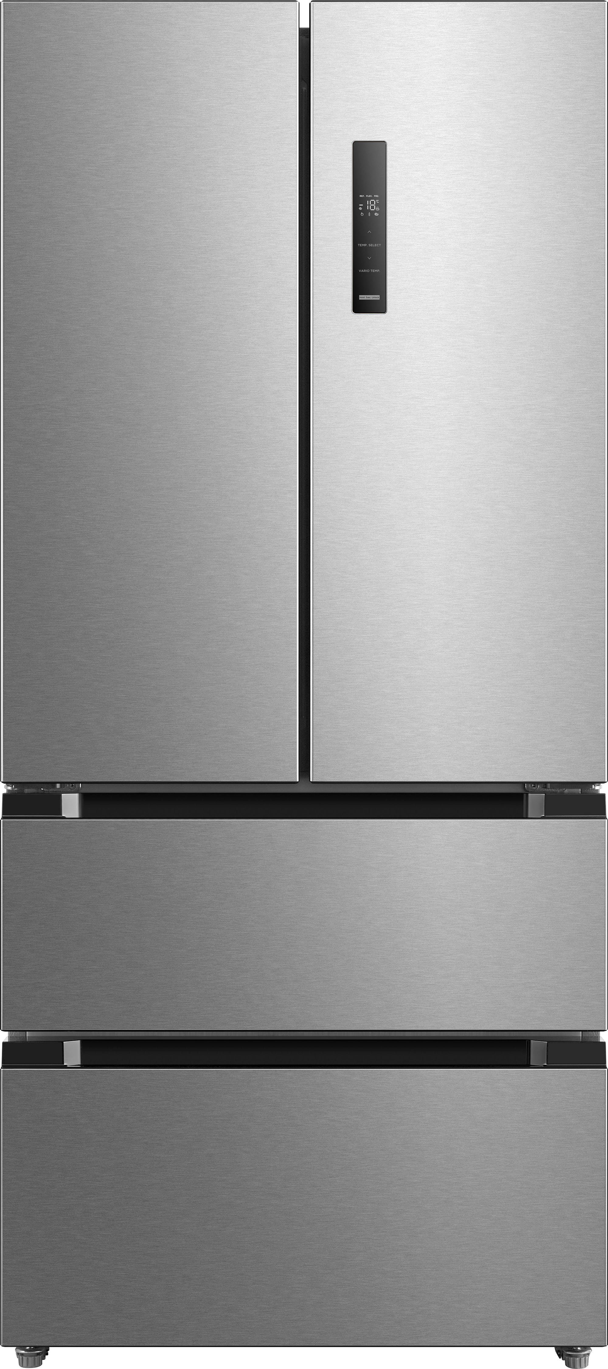 Hanseatic French Door HFD18983CI, 189,8 cm hoch, 83,3 cm breit, NoFrost, Schnellkühl-/Gefrierfunktion, Display, Türalarm