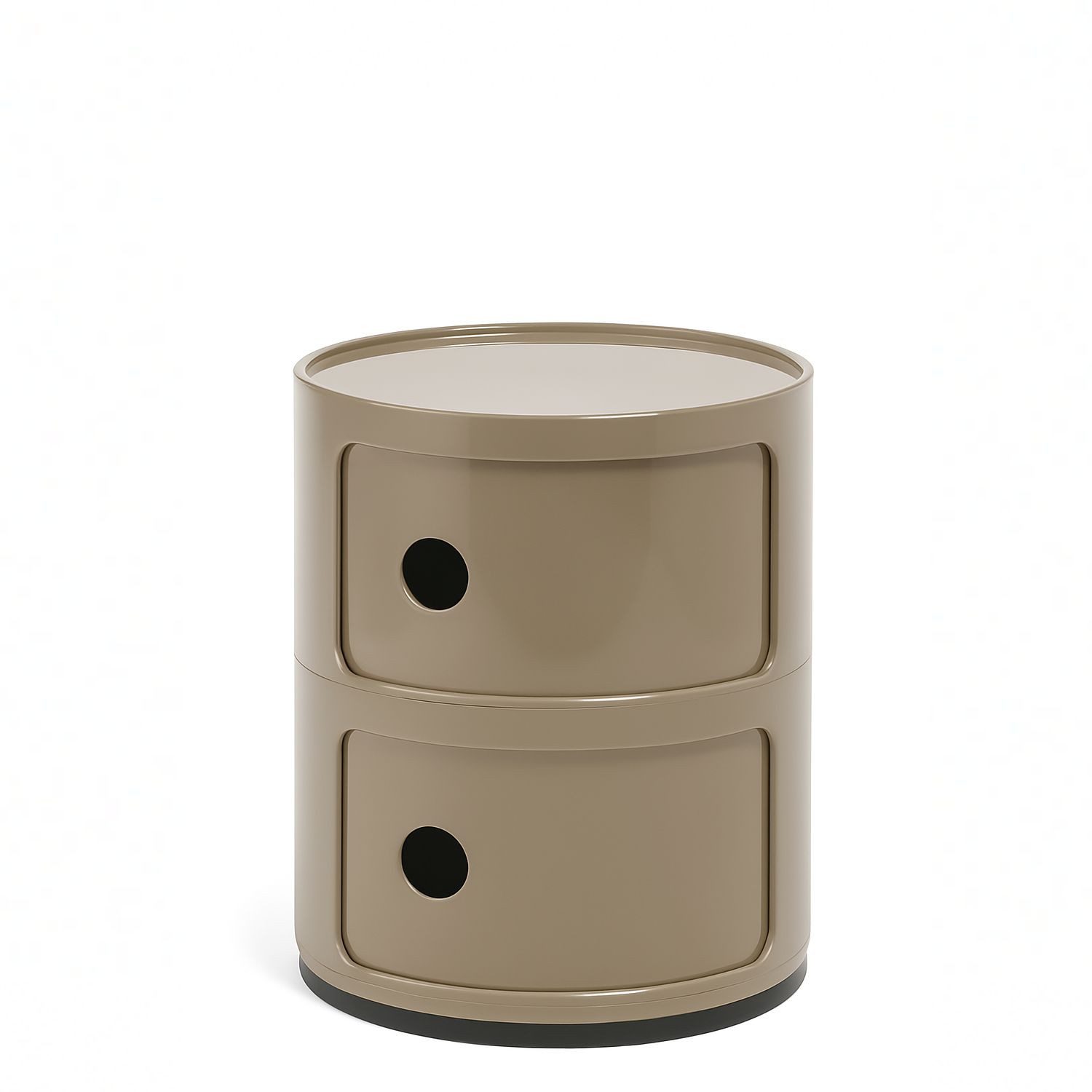 Kartell Container Componibili mit zwei Fächern Taupe günstig online kaufen